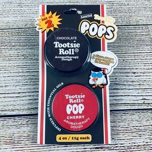 Tootsie Roll Aromatherapy Dough Set of 2 Chocolate Cherry Scented Stress‎ Relief